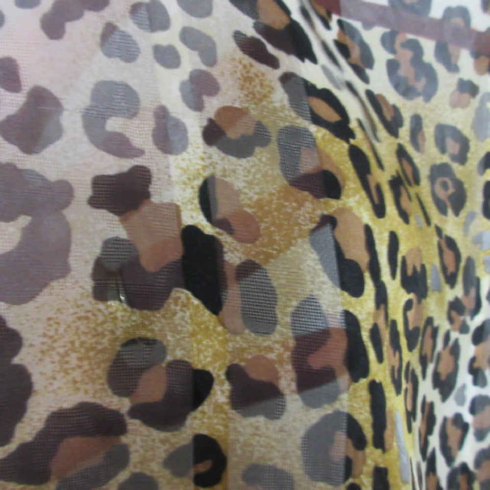 Stunning Animal Print Design Silk Scarf - Square - 3301