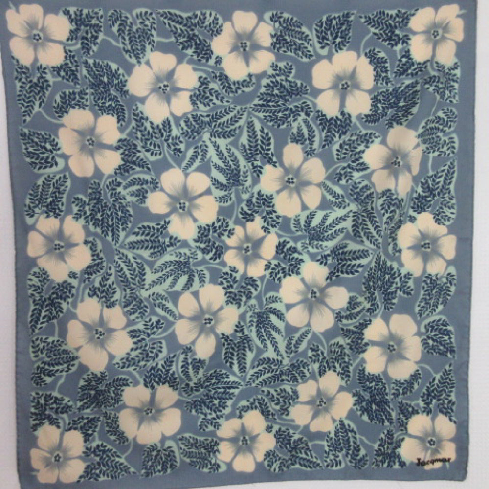 Jacqmar Floral Poly Scarf - Square - 3372