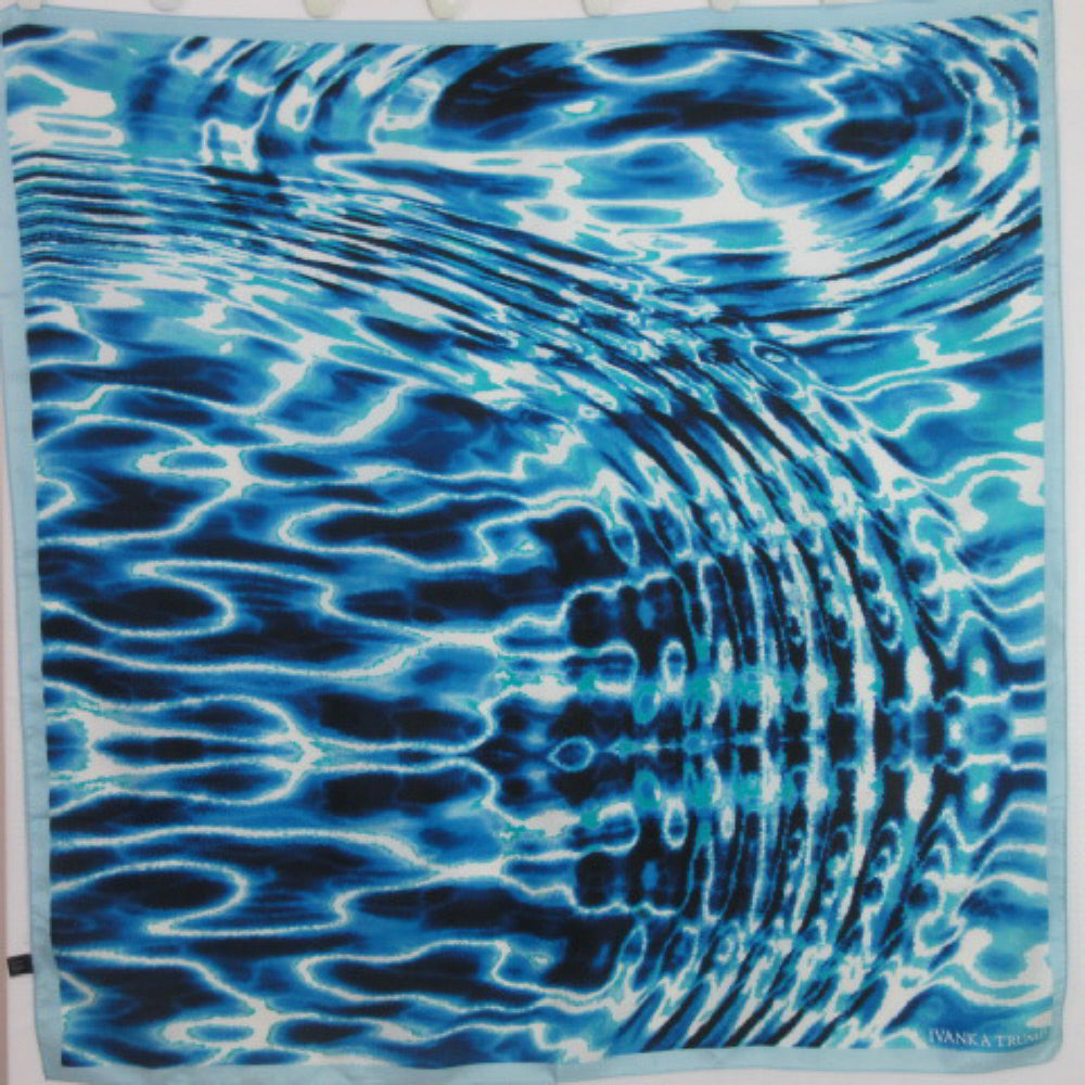 Ivanka Trump Art Abstract Silk Scarf - Square - 3384