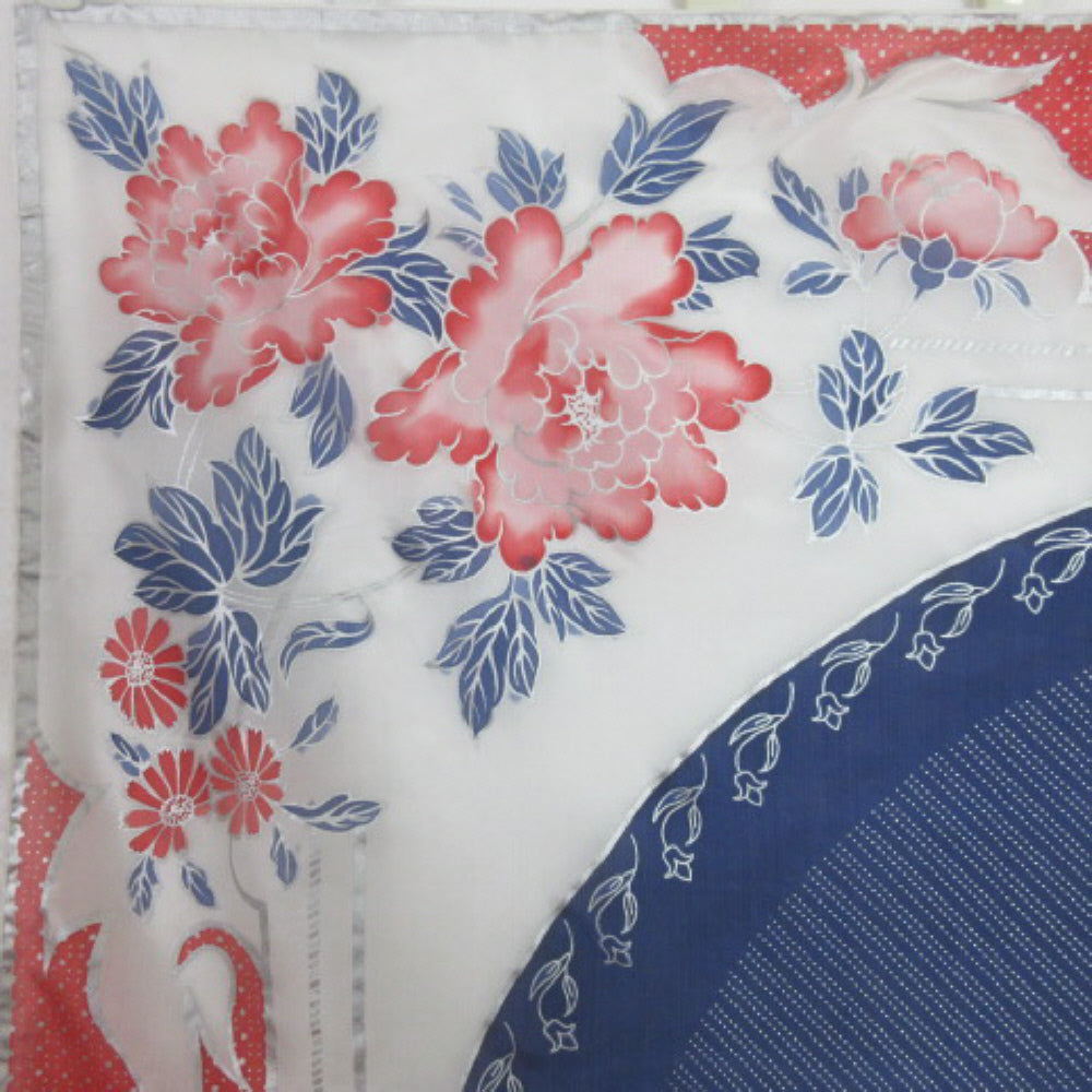 Lovely Art Floral Silk Scarf - Square - 3388