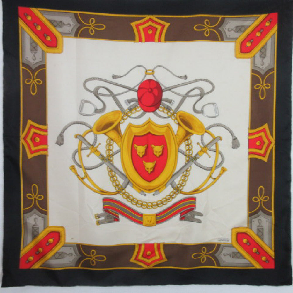 ERRE Silk Scarf - Equestrian - 34" Square - 3405
