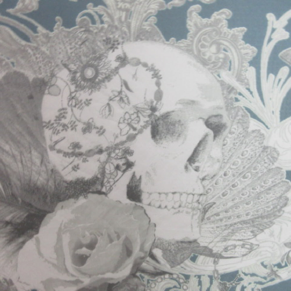 Art Chiffon Skulls Design Polyester Scarf - Square - 3411