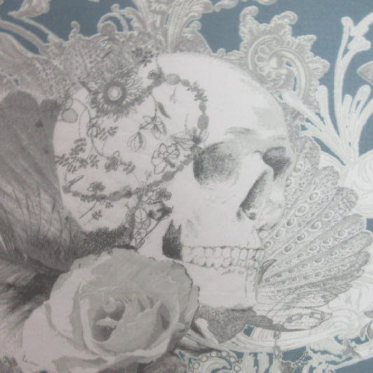 Art Chiffon Skulls Design Polyester Scarf - Square - 3411