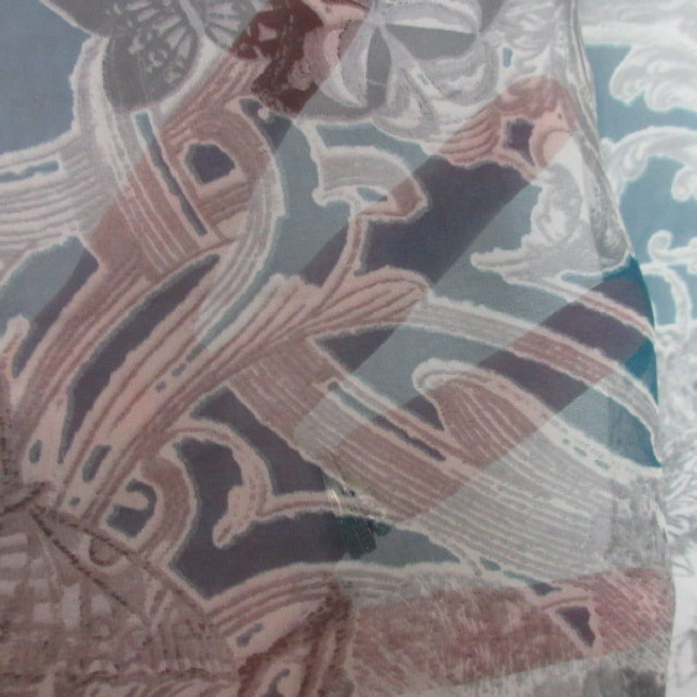 Art Chiffon Skulls Design Polyester Scarf - Square - 3411