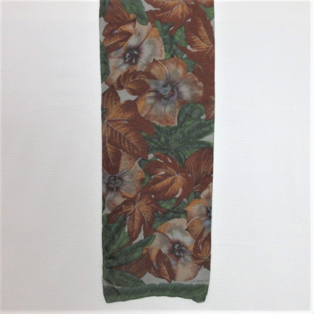 Autumn Liz Claiborne Designer Silk Scarf - Long - 3417