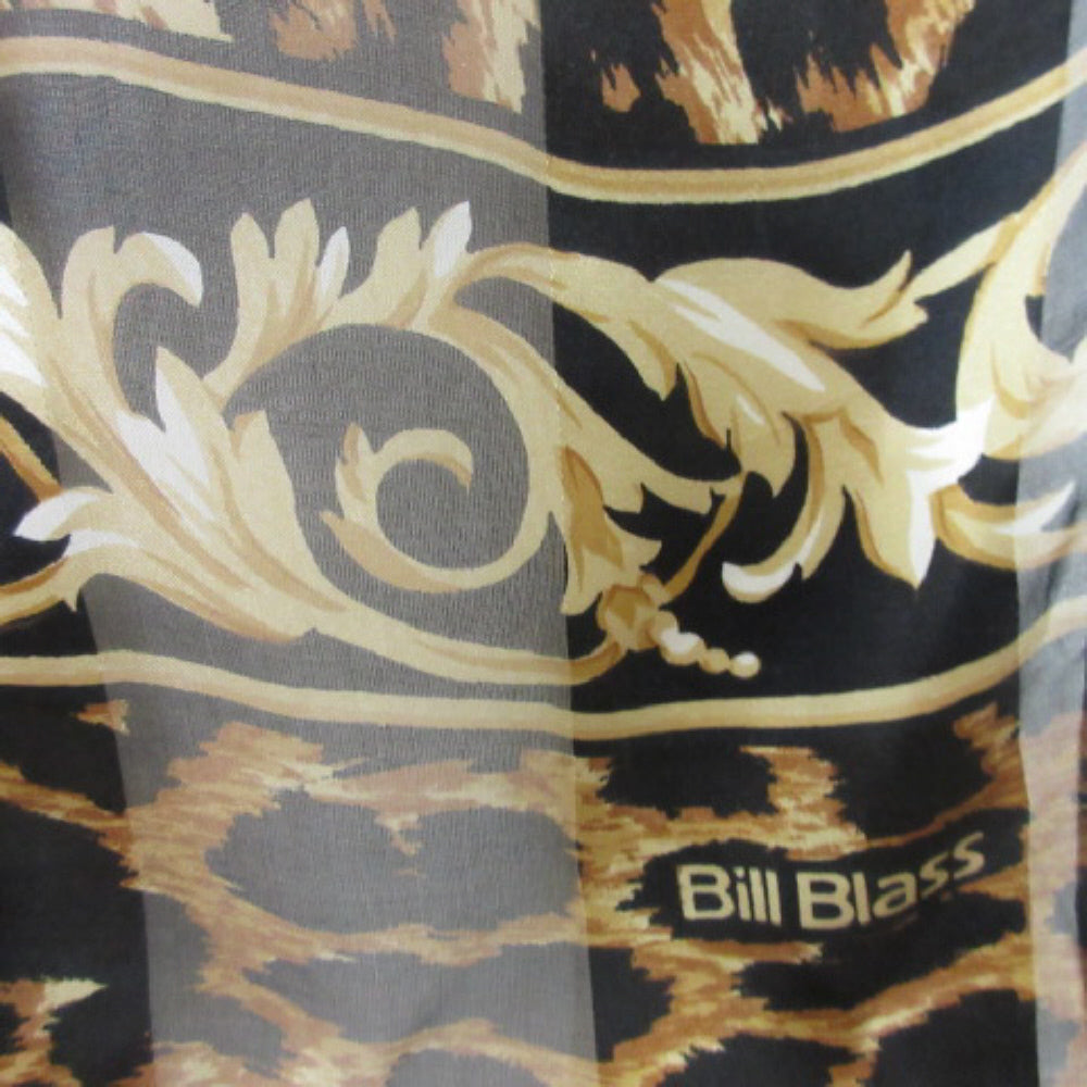 Bill Blass Animal Print Silk Scarf - Long - SKU 3437
