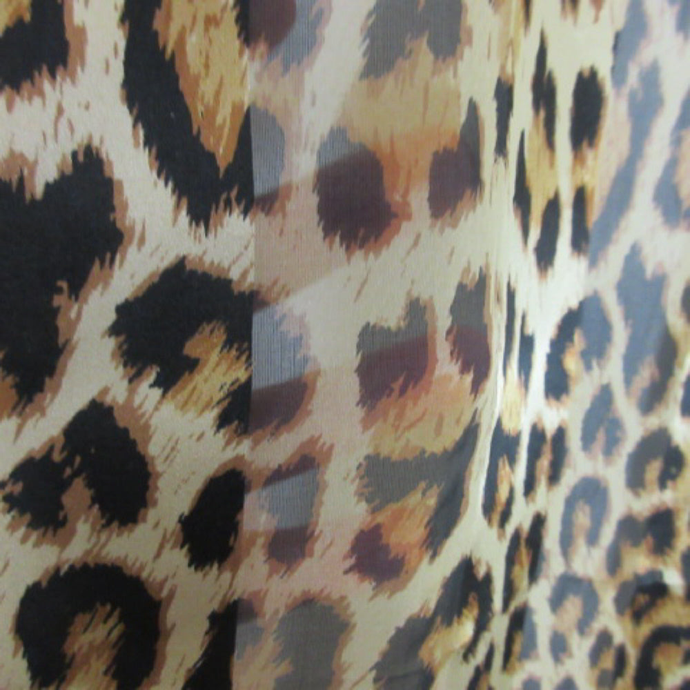 Bill Blass Animal Print Silk Scarf - Long - SKU 3437