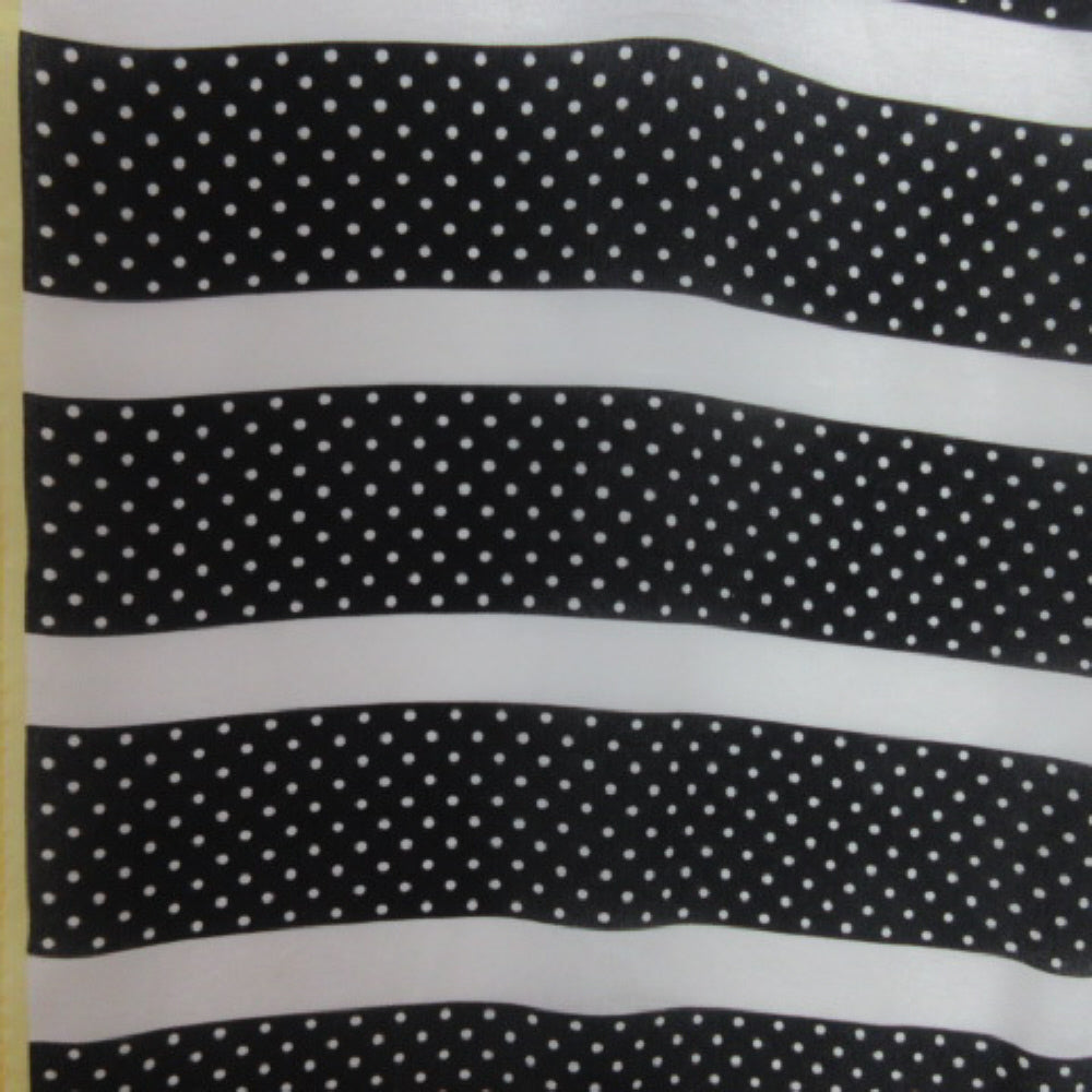 Karina Polka Dot Geometric Silk Scarf - Long - 3438