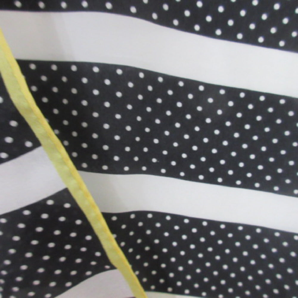 Karina Polka Dot Geometric Silk Scarf - Long - 3438