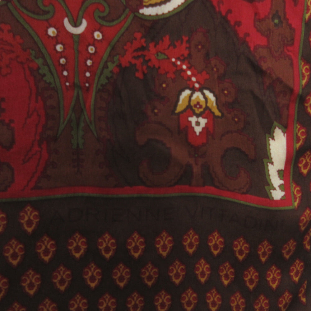 Adrienne Vittadini Paisley Silk Scarf - Long - 5449