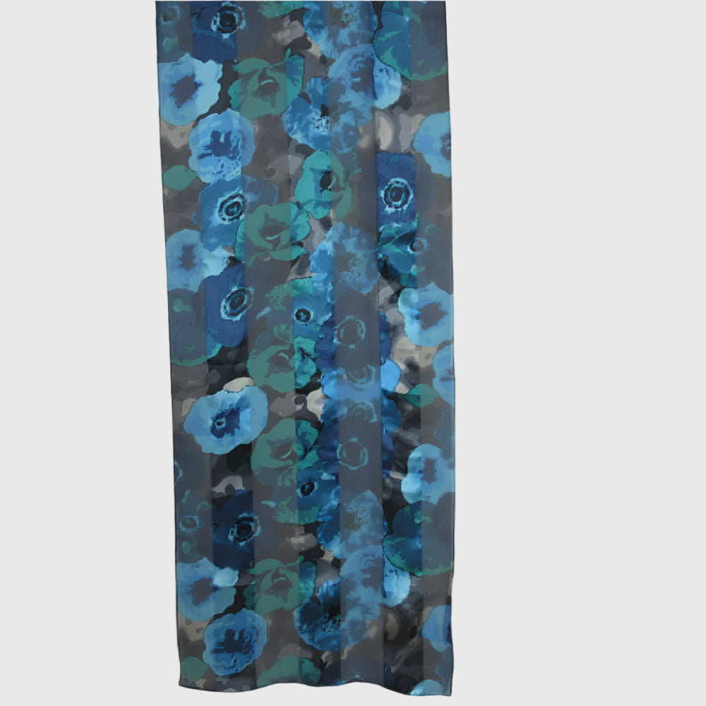 Tanjay Floral Silk Scarf - Long - 3444