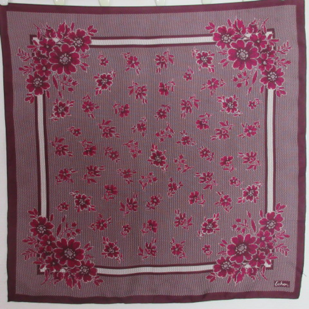 Echo Floral Silk Scarf - Square - 3485
