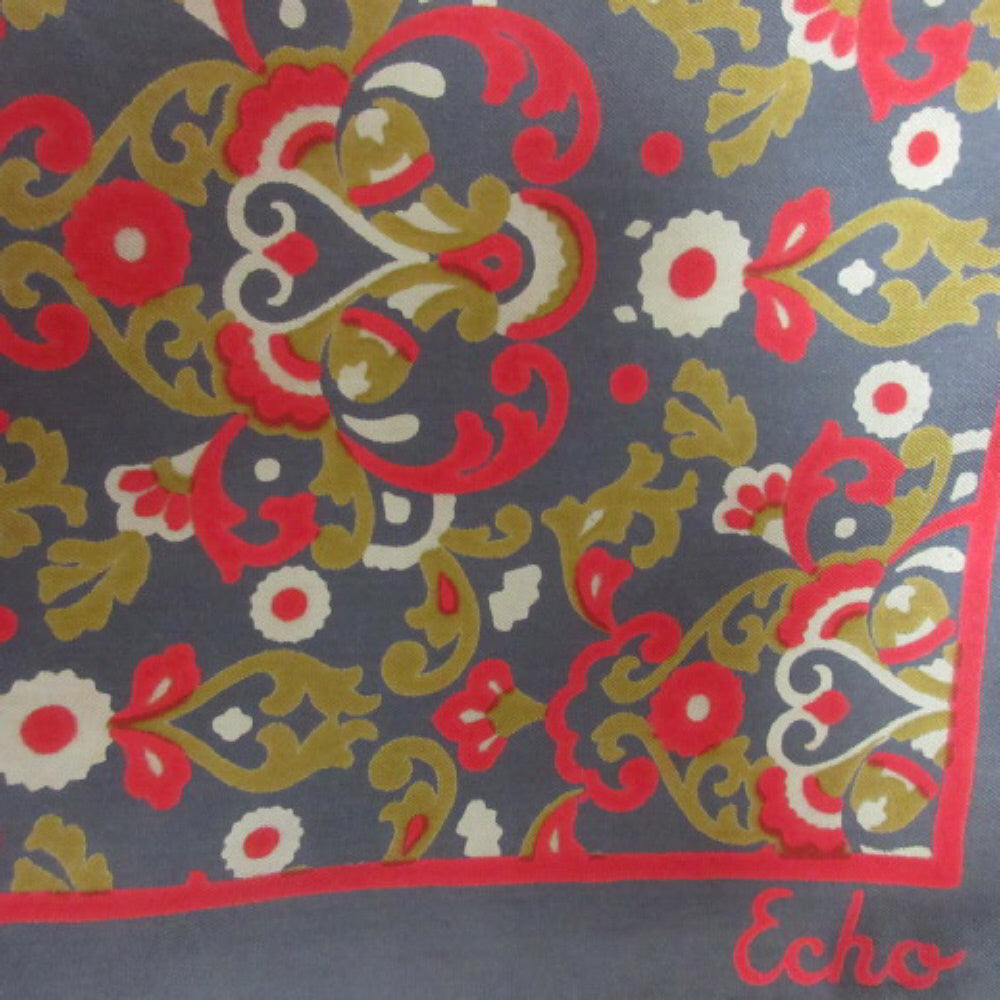 Echo Abstract Silk Scarf - Square – 3488