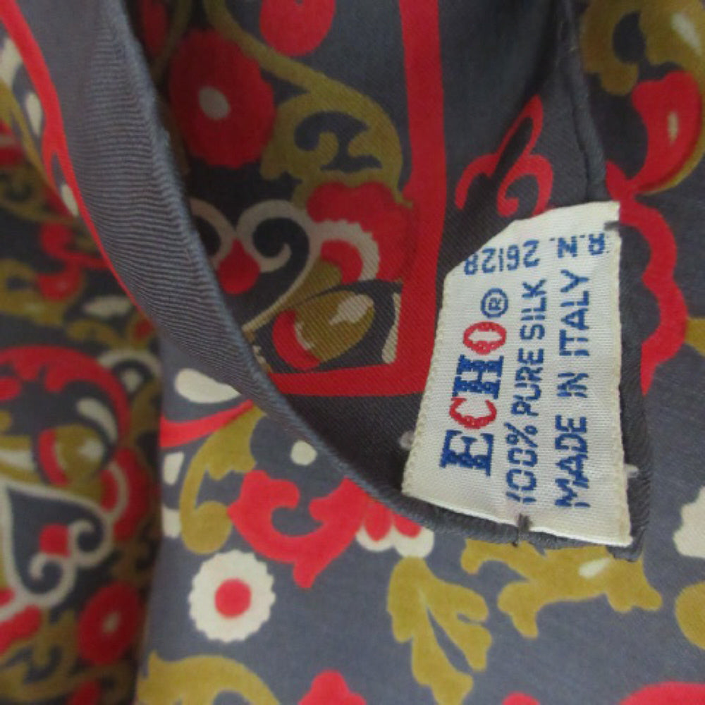 Echo Abstract Silk Scarf - Square – 3488