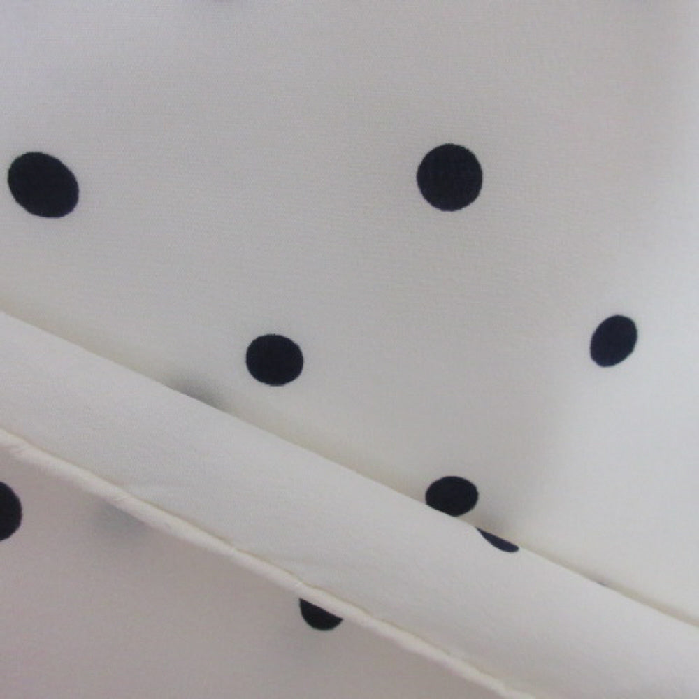 Beautiful Floral Polka Dot Designer Silk Scarf - Square - 3498
