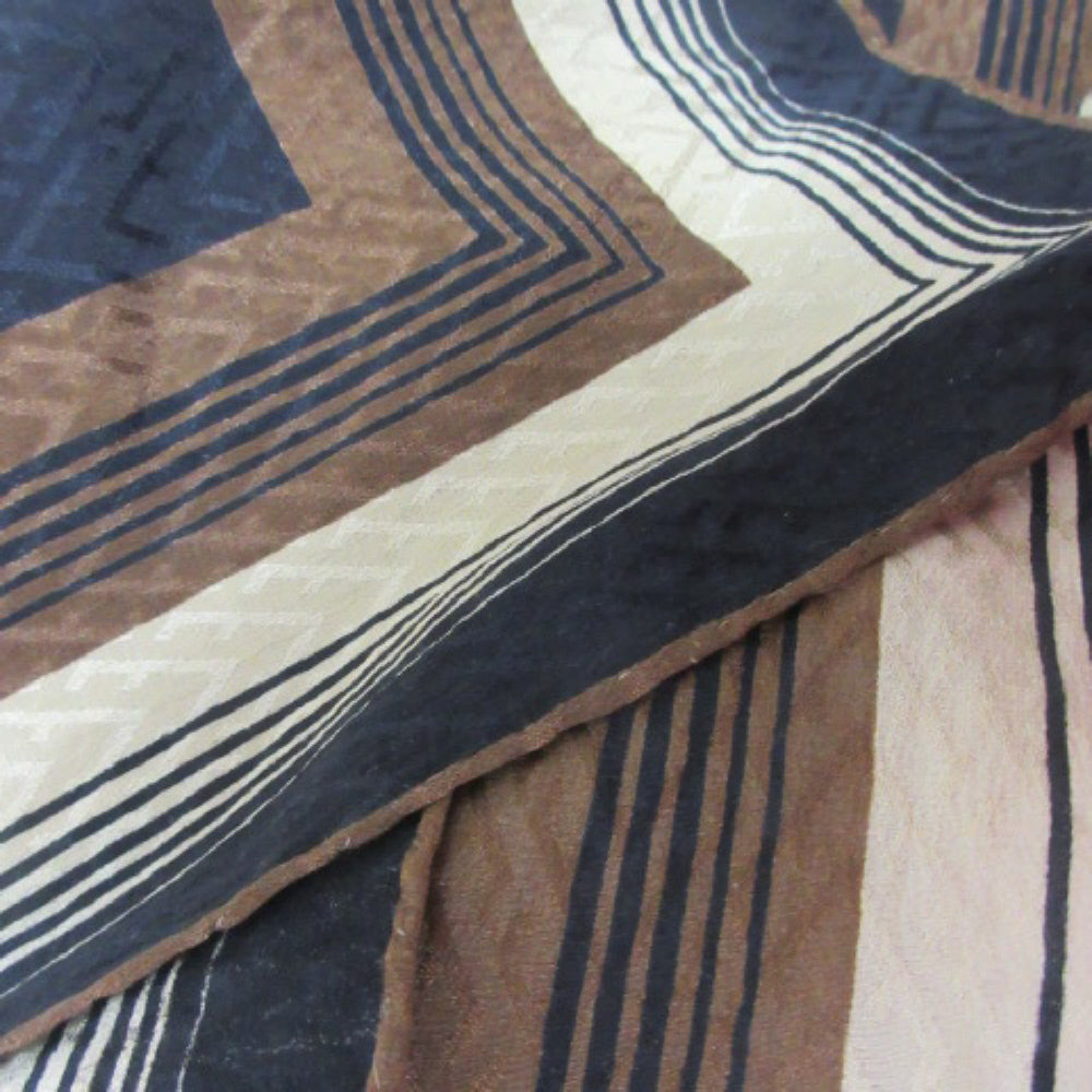 SALVATORE FERRAGAMO 14" x 32" Long Silk Scarf - Chevron - 3550