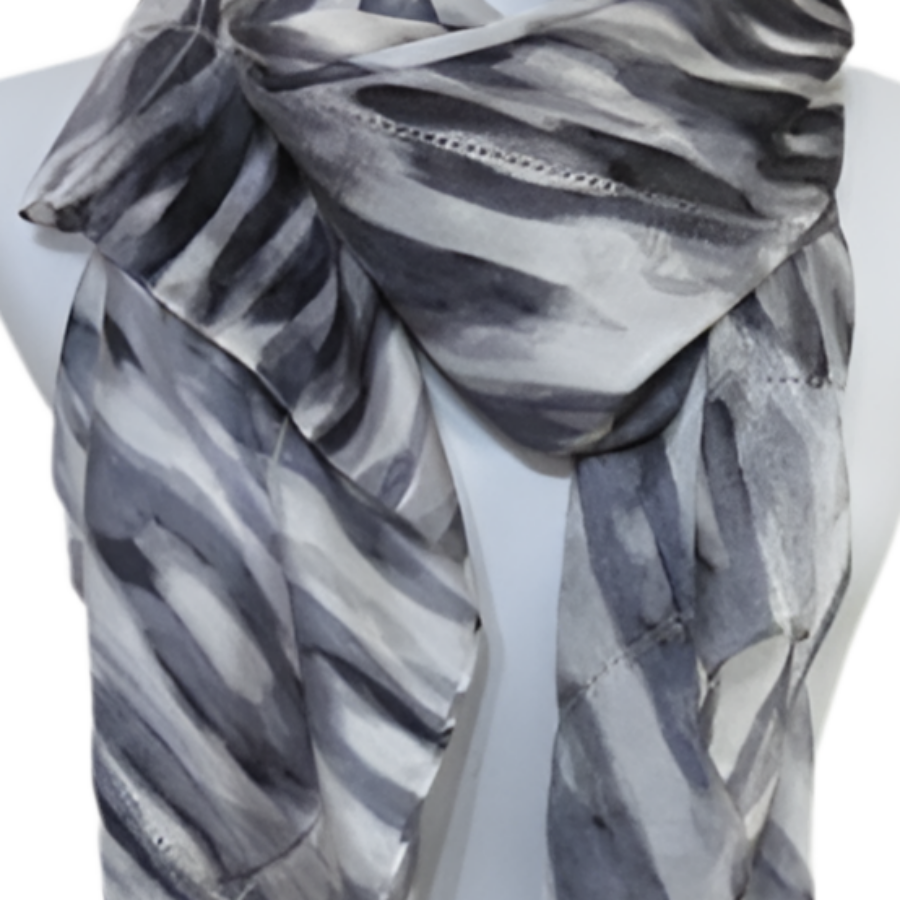 Coldwater Creek Designer Silk Scarf - Long - 4857