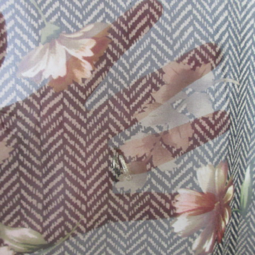 Echo Floral Chiffon Silk Scarf - Long - 3570