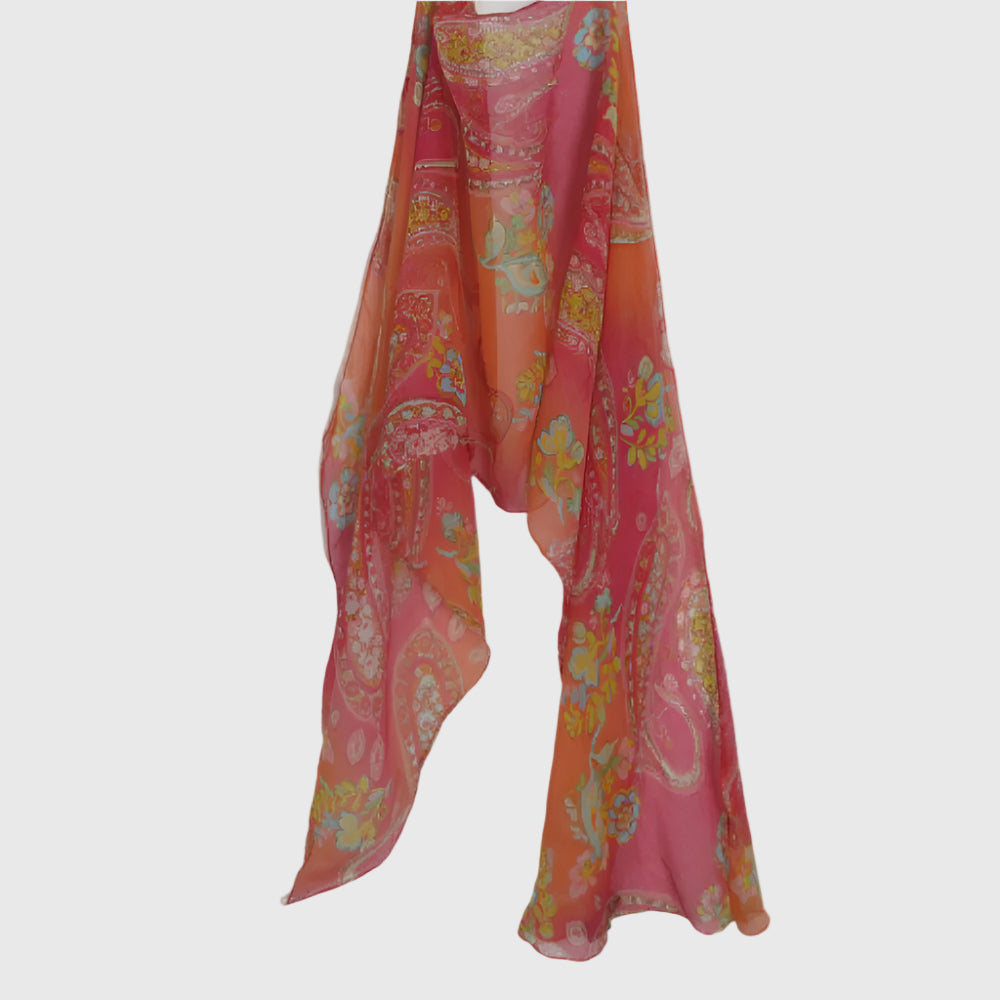 Ralph Lauren Paisley Silk Scarf - Long - 3581