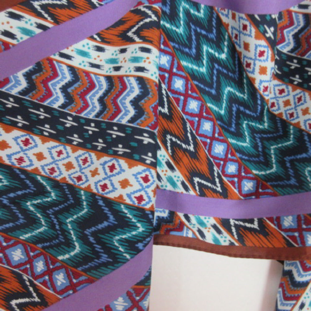 Elorian Abstract Silk Scarf - Long Skinny - 3586