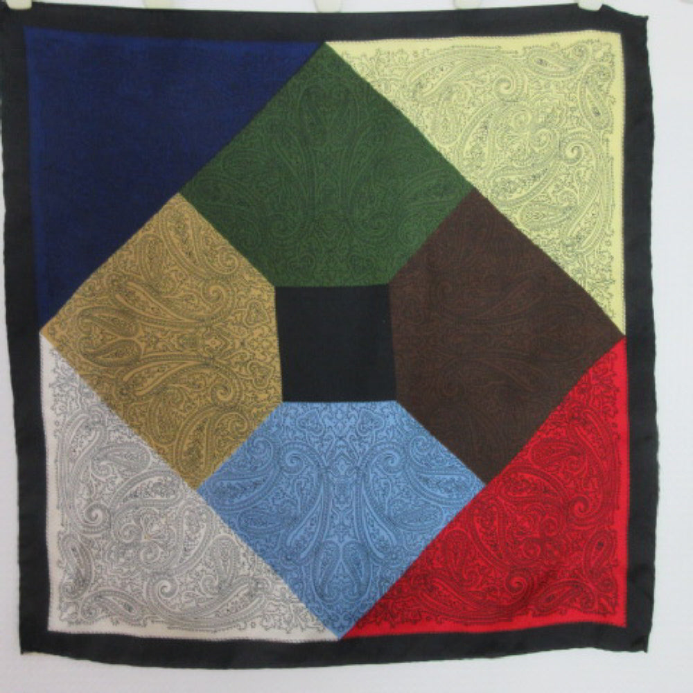 Park Lane Paisley Silk Scarf - Mens Pocket Square - 3611
