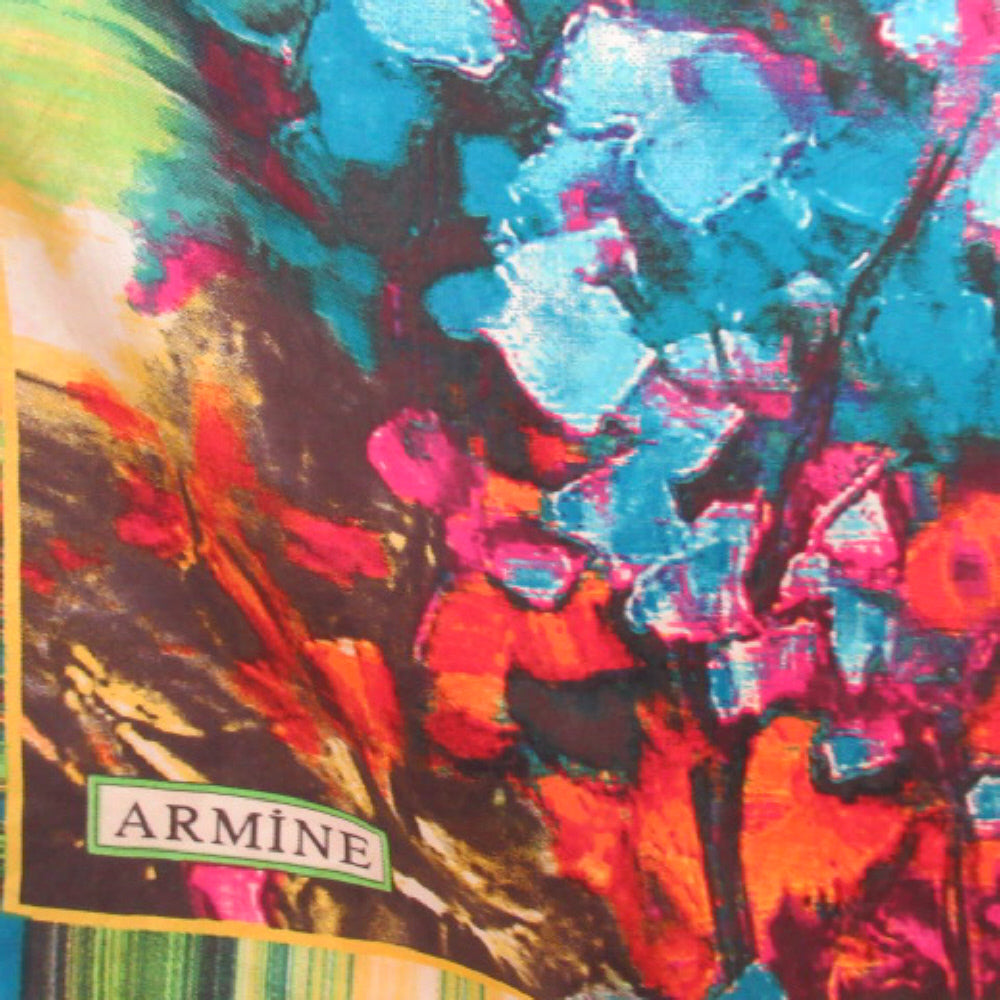 FRAMABLE Art Armine Painting Silk Scarf - Square – 3625