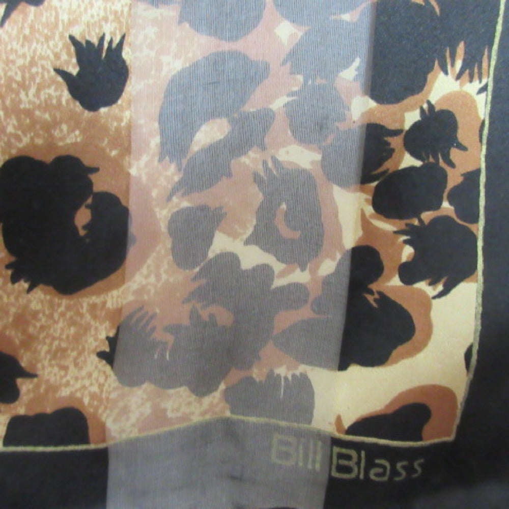 Bill Blass Animal Print Design Silk Scarf - Square - 3629