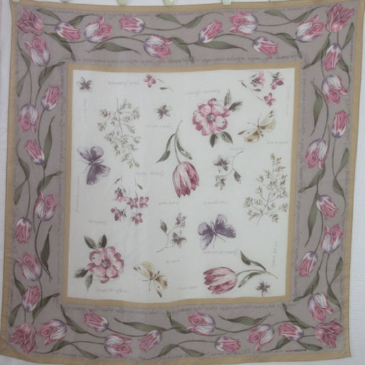 Liz Claiborne Designer Silk Scarf - Square - 3631