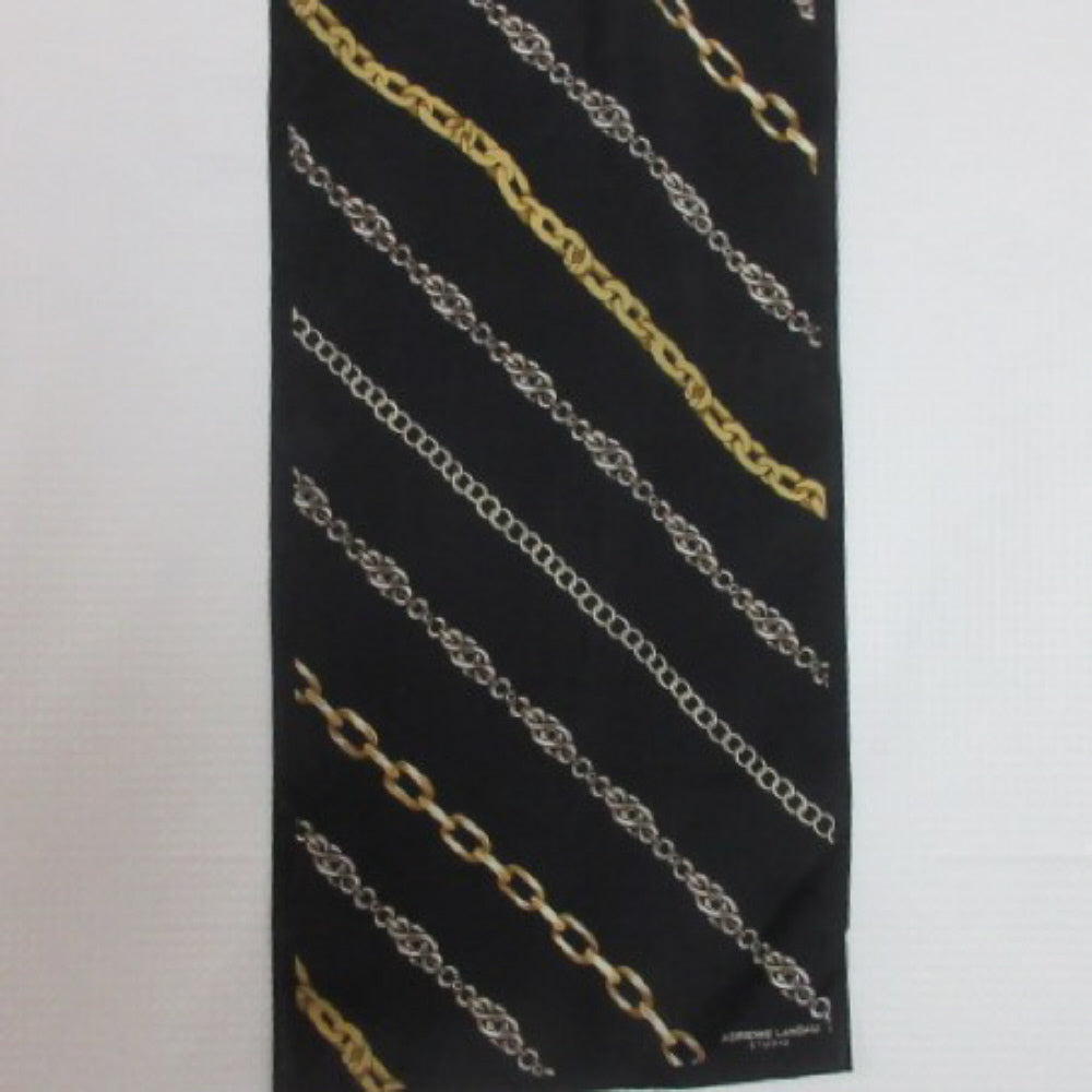 Adrienne Landau Chain Link Silk Scarf - Long - 3643