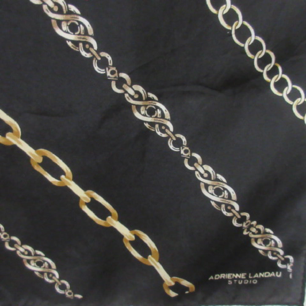 Adrienne Landau Chain Link Silk Scarf - Long - 3643