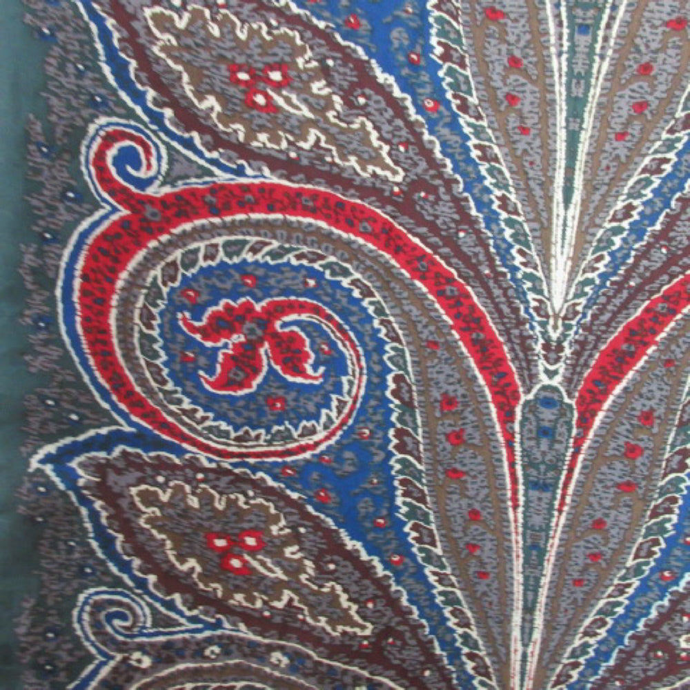 Perry Ellis Paisley Silk Scarf - Long - 3676