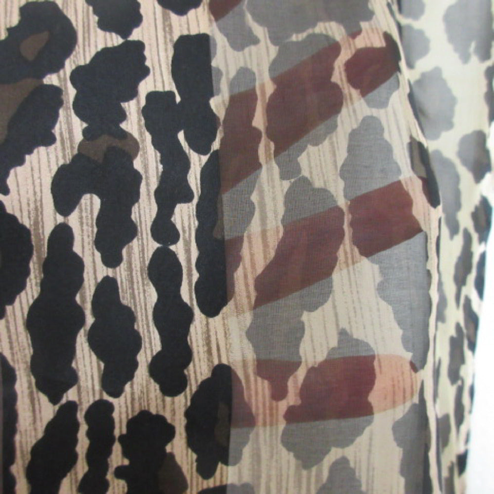 Basha Animal Print Silk Scarf - Long - 3689