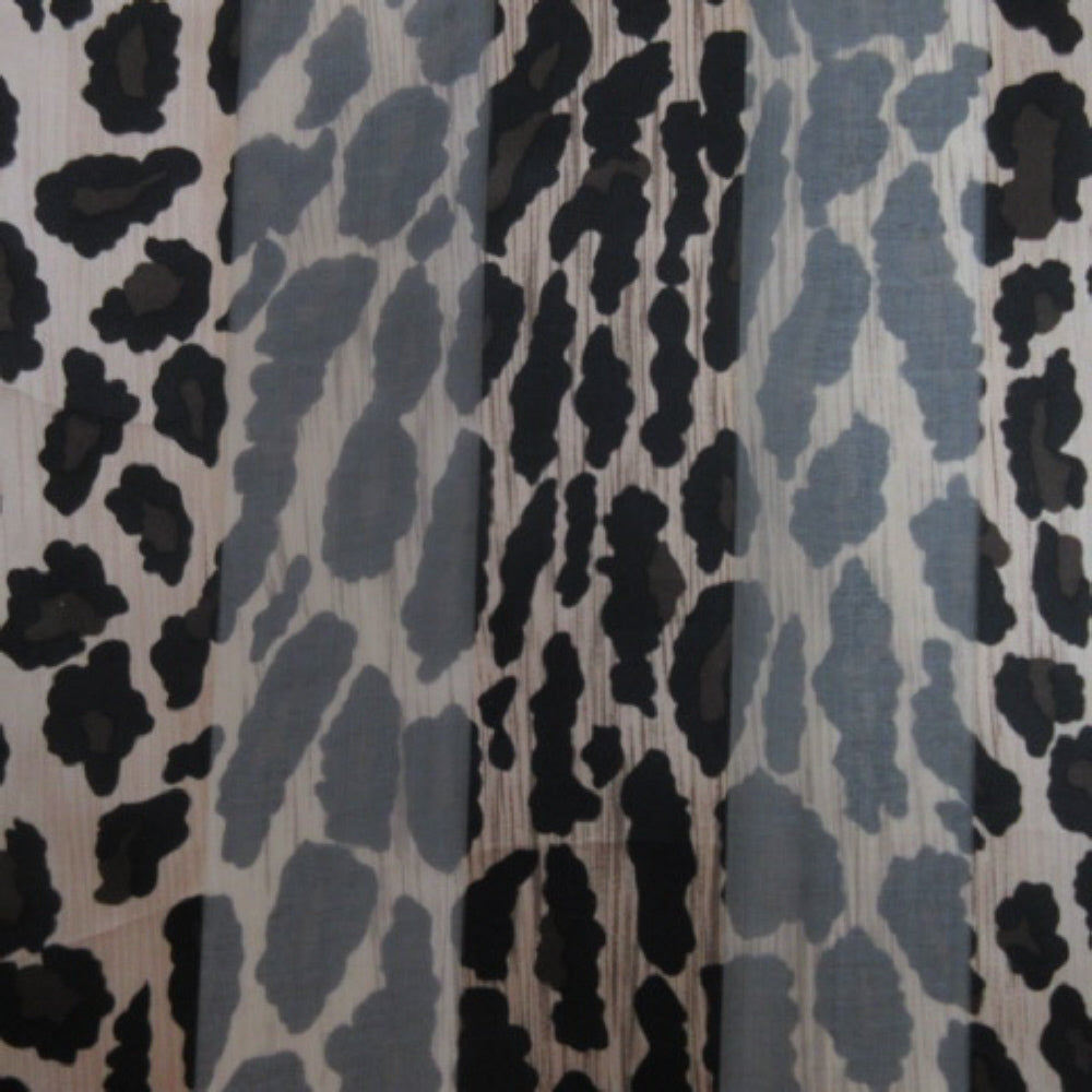 Basha Animal Print Silk Scarf - Long - 3689
