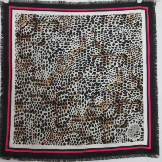 Vince Camuto Animal Print Silk Scarf - Square - 3693
