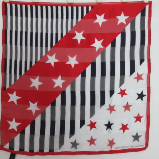 Adrienne Vittadini Silk Scarf - Small 21" Square - 3704