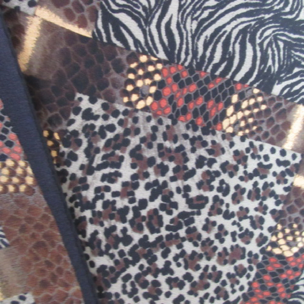 Anne Klein Animal Print Silk Scarf - 21" Square - 3705