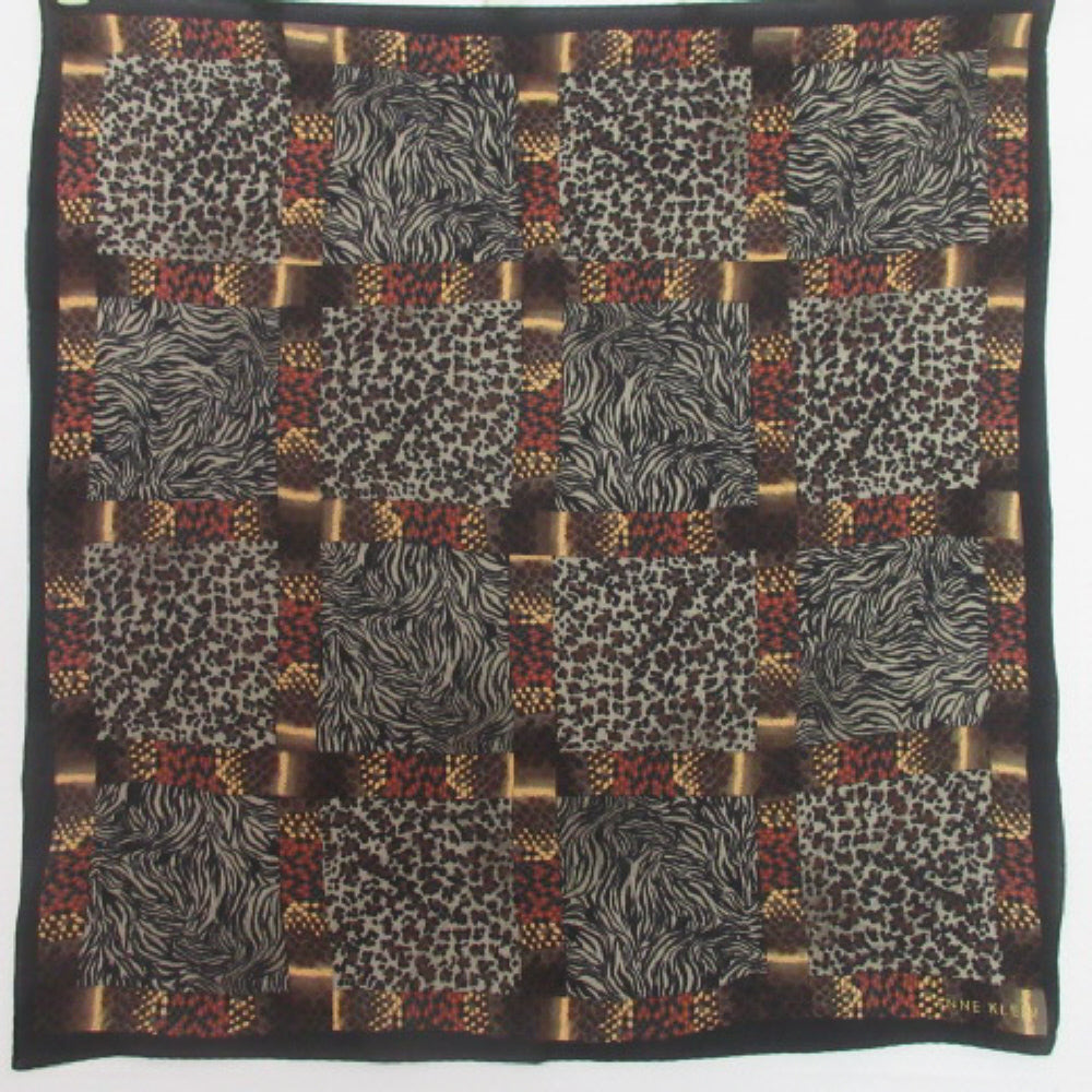 Anne Klein Animal Print Silk Scarf - 21" Square - 3705