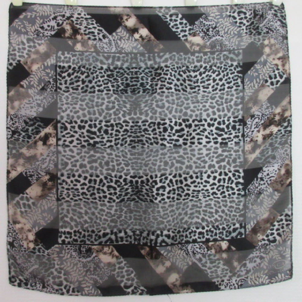 Oscar de la Renta Animal Print Silk Scarf - 21" Square - 3709