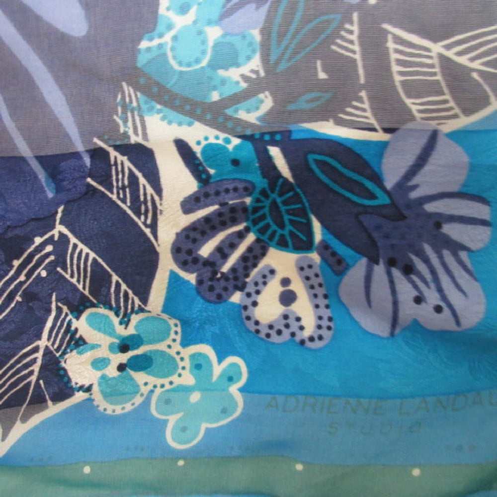 Adrienne Landau Designer Silk Scarf - Square - 3740