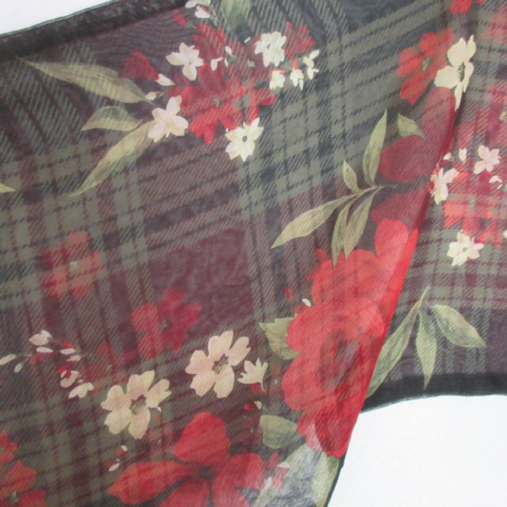 Reversible Talbots Designer Silk Scarf - Long - 3771