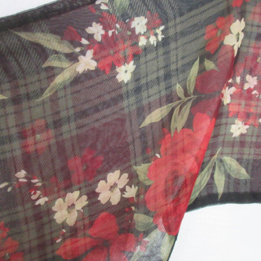 Reversible Talbots Designer Silk Scarf - Long - 3771