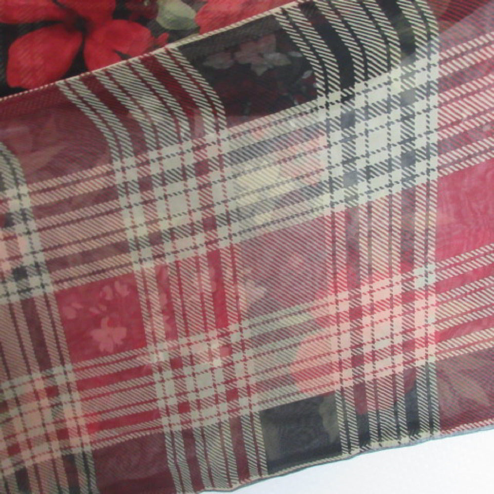 Reversible Talbots Designer Silk Scarf - Long - 3771