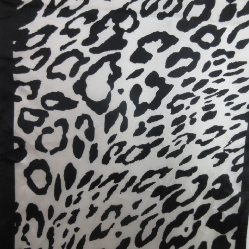Jones New York Snow Leopard Silk Scarf - Long - 3775