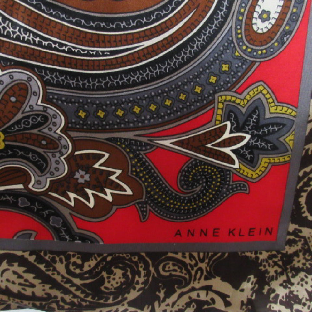Anne Klein Paisley Silk Scarf - Long - 3777