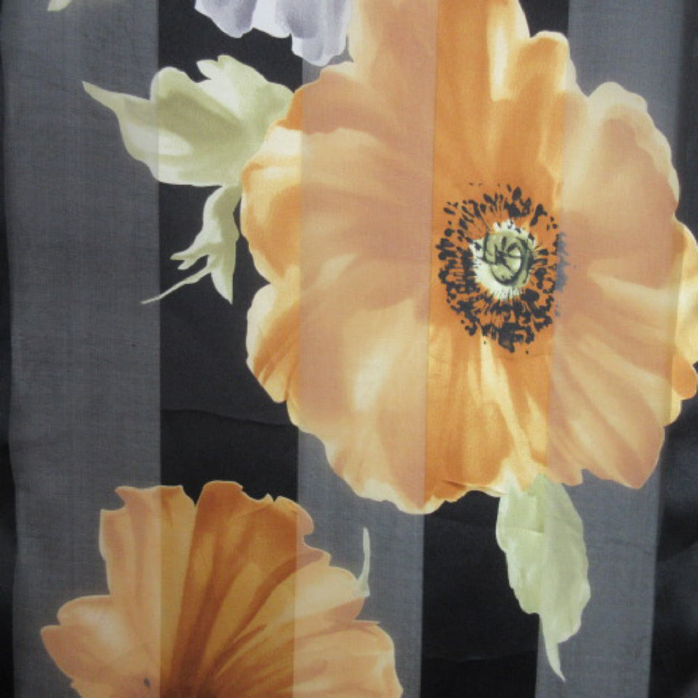 Echo Floral Silk Scarf - Long - 3779