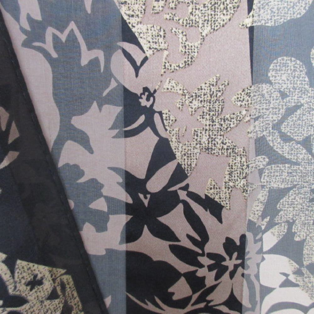 Jones New York Floral Semi-Sheer Silk Scarf - Long - 3780
