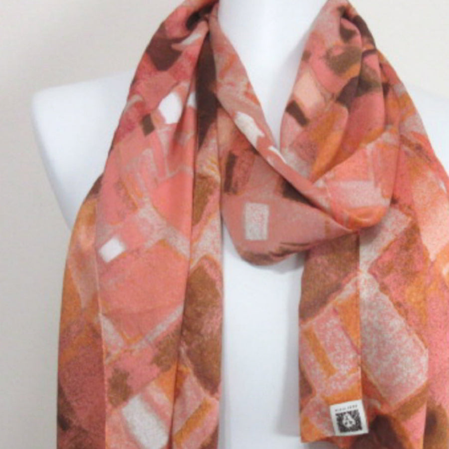 Anne Klein Abstract Art Scarf - Long - 3784