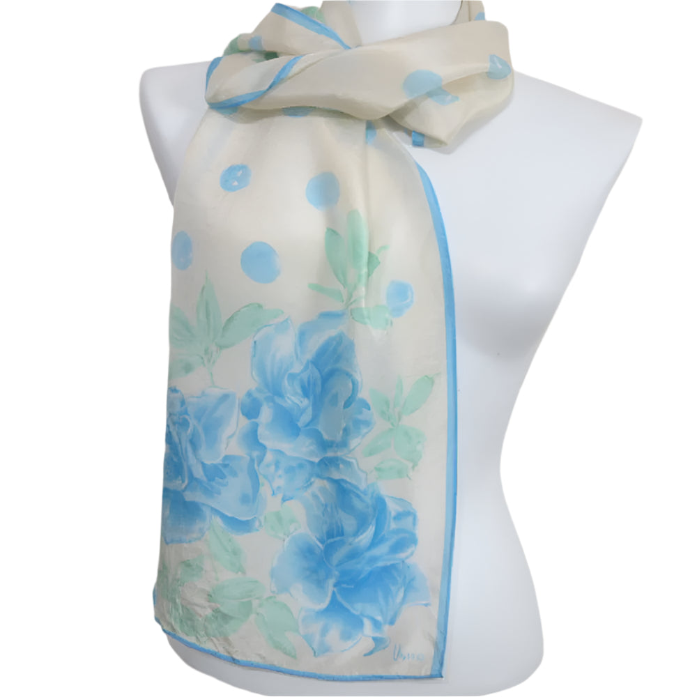 Vera Neumann Art Floral Silk Scarf - Long - 3791