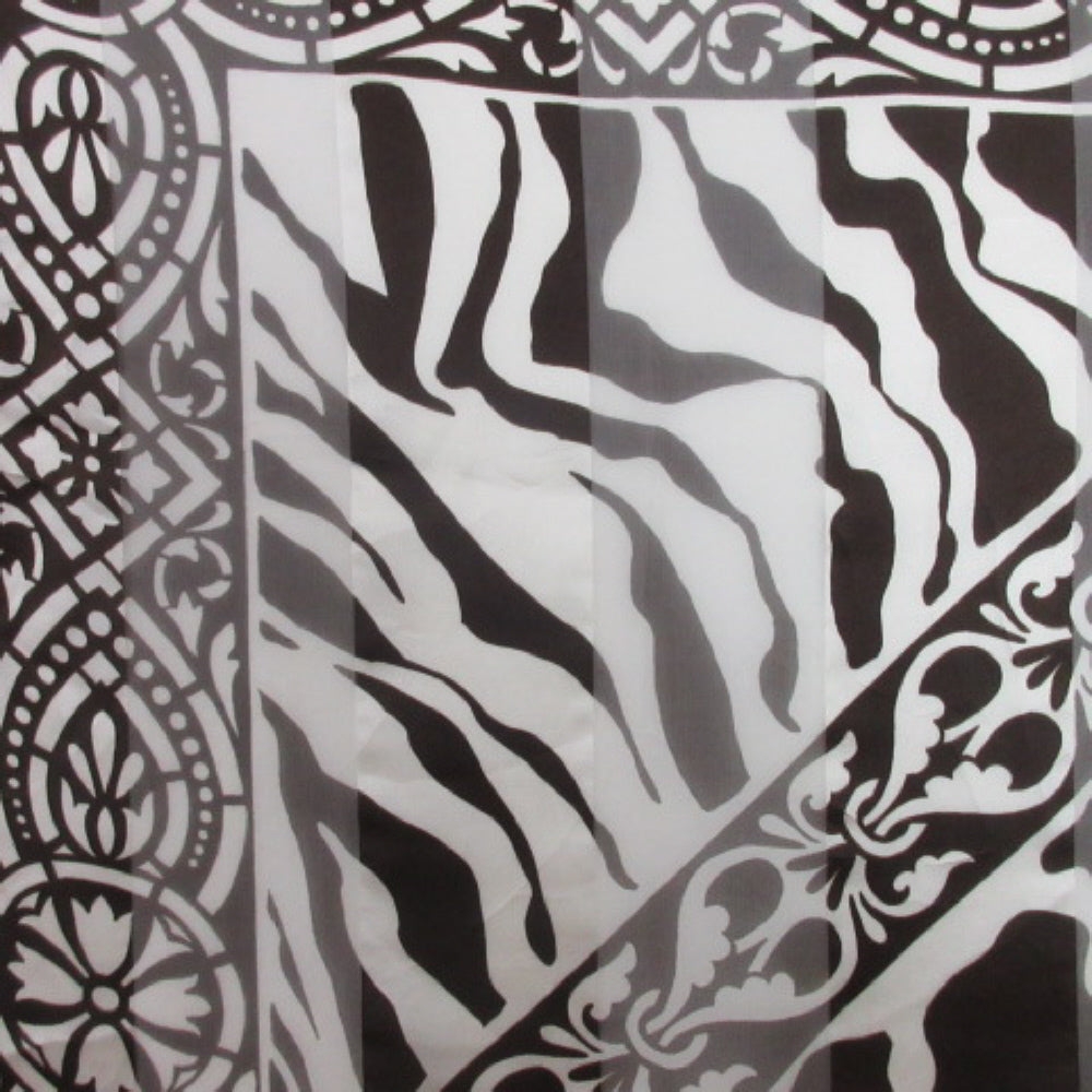 Talbots Animal Print Silk Chiffon Scarf - Square #3809