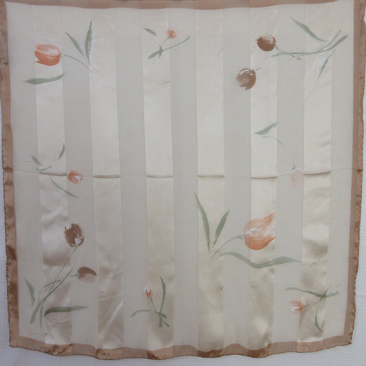 Frangi Designer Floral Silk Scarf - Square - 5452